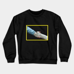 paw and hand Crewneck Sweatshirt